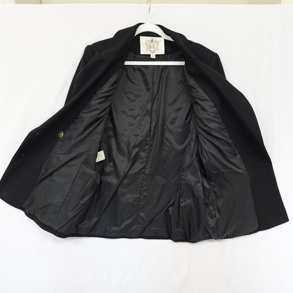 RZR Weather Wise Blazer Womens 5/6 Small 100% Wool Black Jacket Gold Demure - Picture 6 of 15